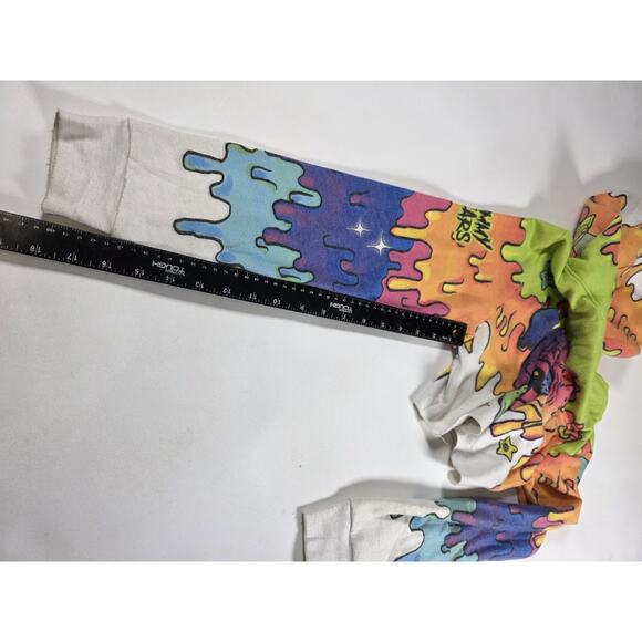 Scummy Bears - Liquid Stranger Cropped Hoodie Size Small Colorful Rave - Picture 5 of 5
